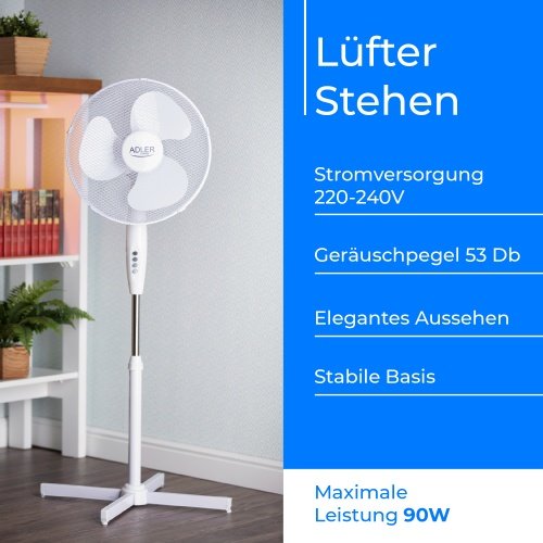 Ventilators uz statīva 40cm