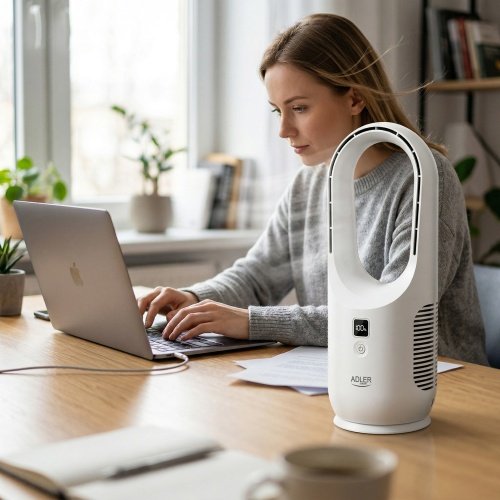 Adler uzlādējams ventilators Bladeless galda - USB