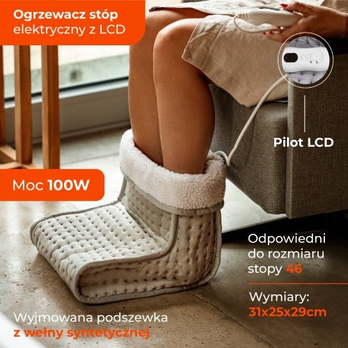 Kāju sildītājs ar LCD vadības pulti