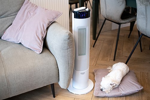 Tower ventilatora sildītājs LCD ar gaisa mitrinātājs 75cm / 29"