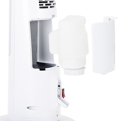 Tower ventilatora sildītājs LCD ar gaisa mitrinātājs 75cm / 29"