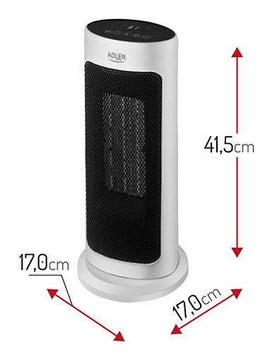 Tower ventilators keramikas sildītājs LED + taimeris