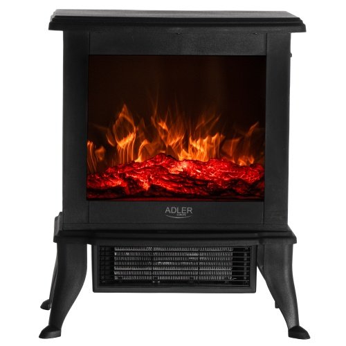 Elektriskais kamīns ar 2 siltuma līmeņiem: 1000W - 1800W, 3D liesmas efekts, ar termostatu