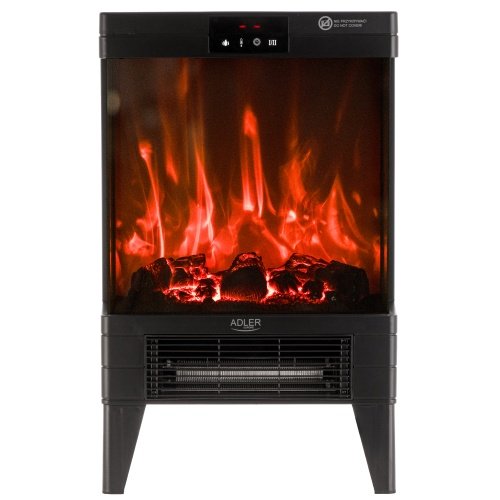 Elektriskais kamīns ar tālvadības pulti | 3D liesmas efekts | 2 siltuma līmeņi 1000W - 2000W | ar termostatu