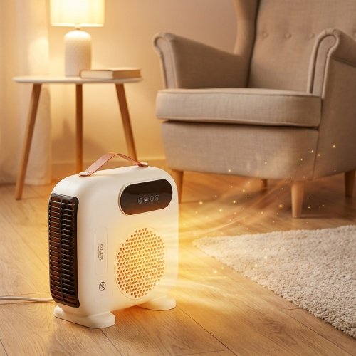 LED ventilatora sildītājs ar tālvadības pulti