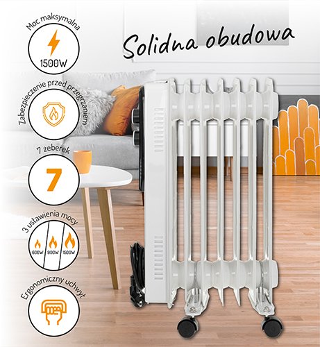 Eļļas radiators 7 ribas