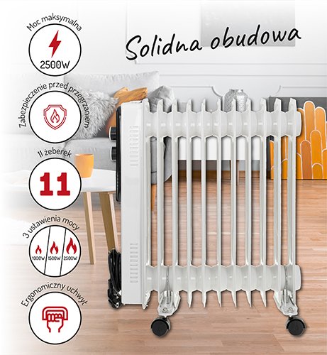 Eļļas radiators 11 ribas