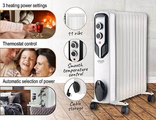 Eļļas radiators 11 ribas