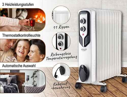 Eļļas radiators 11 ribas