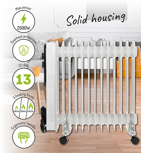 Eļļas radiators 13 ribas
