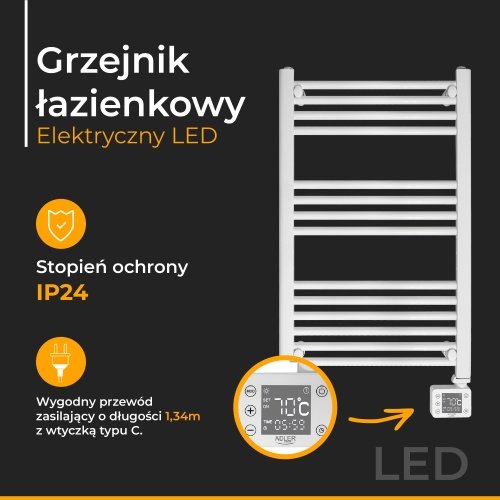 LED elektriskais vannas istabas sildītājs