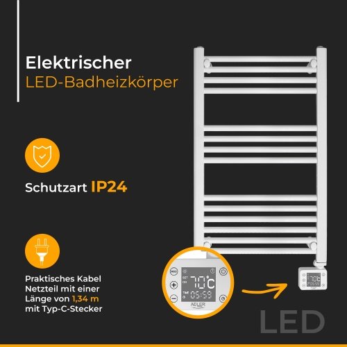 LED elektriskais vannas istabas sildītājs