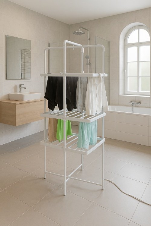 Salokāms elektriskais fēns | 300W | Compact un Space-Saving | IP22