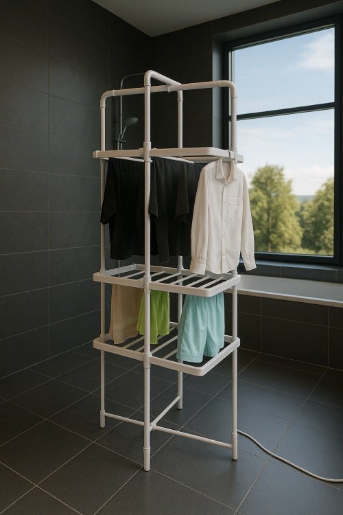 Salokāms elektriskais fēns | 300W | Compact un Space-Saving | IP22