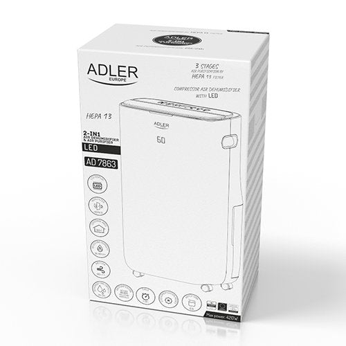 2-in1 Air gaisa sausinātājs & Gaisa attīrītājs LED (ar kompresoru)