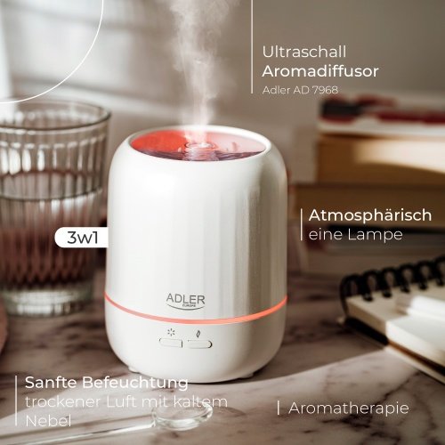 USB 3-in-1 ultraskaņas aromāta difuzors