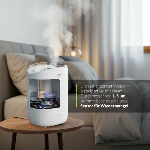 Ultrasonic gaisa mitrinātājs | 5L | Quiet Operation | skārienjūtīgs panelis | Auto Shut-Off