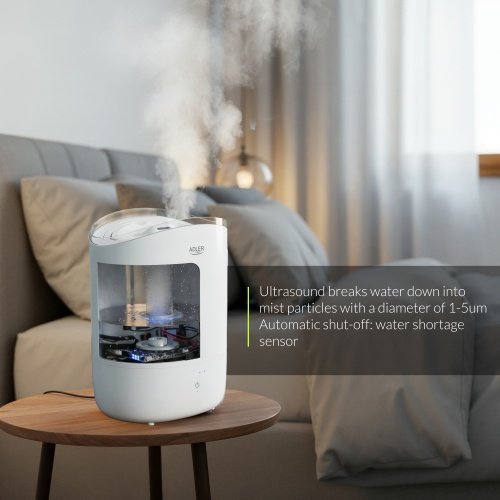 Ultrasonic gaisa mitrinātājs | 5L | Quiet Operation | skārienjūtīgs panelis | Auto Shut-Off
