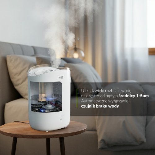 Ultrasonic gaisa mitrinātājs | 5L | Quiet Operation | skārienjūtīgs panelis | Auto Shut-Off