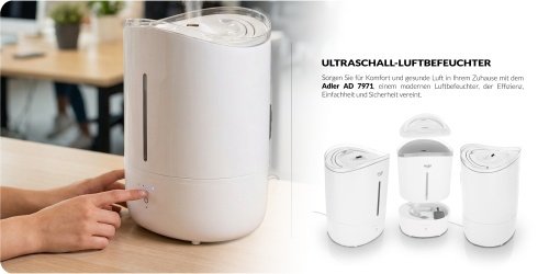 Ultrasonic gaisa mitrinātājs | 5L | Quiet Operation | skārienjūtīgs panelis | Auto Shut-Off