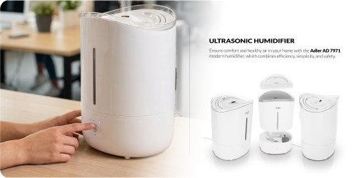 Ultrasonic gaisa mitrinātājs | 5L | Quiet Operation | skārienjūtīgs panelis | Auto Shut-Off