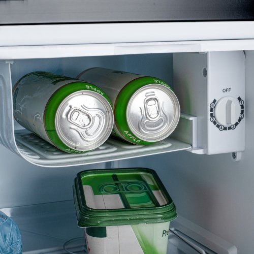 Brīvi stāvošs zemgalda ledusskapis, 45 l | Metāla durvis | 6 pakāpju dzesēšanas regulēšana