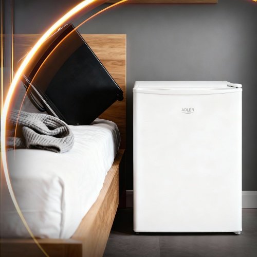 Brīvi stāvošs zemgalda ledusskapis, 45 l | Metāla durvis | 6 pakāpju temperatūras regulēšana | Balts