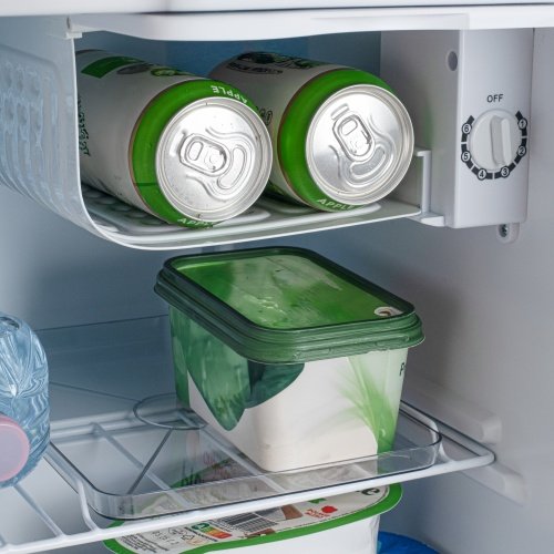 Brīvi stāvošs zemgalda ledusskapis, 45 l | Metāla durvis | 6 pakāpju temperatūras regulēšana | Balts
