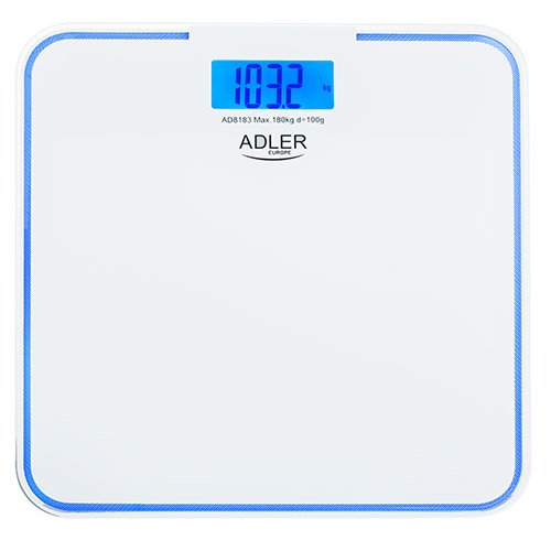 Vannas istabas svari - 180kg - ar zilu izgaismojumu