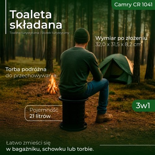 Salokāma ceļojuma tualete