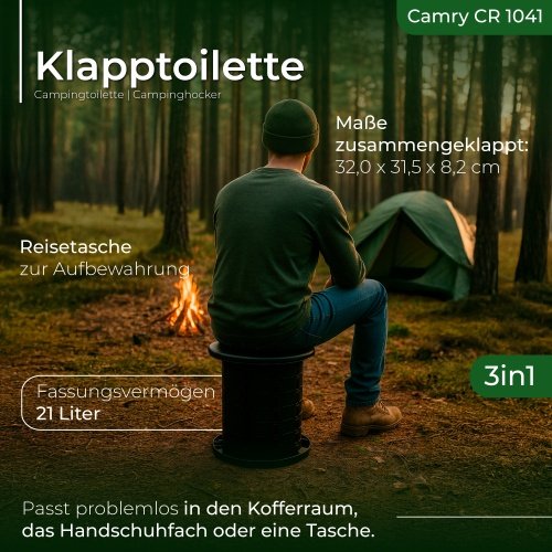 Salokāma ceļojuma tualete