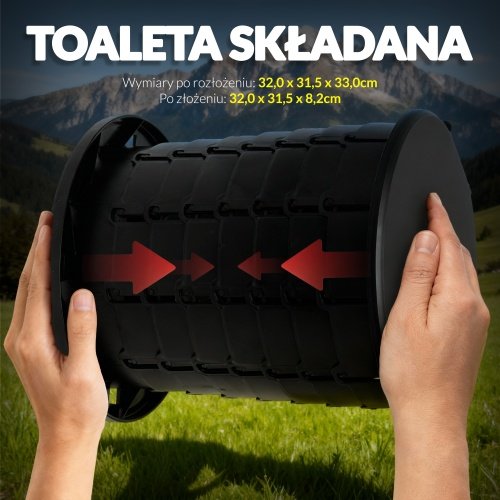 Salokāma ceļojuma tualete