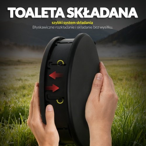 Salokāma ceļojuma tualete