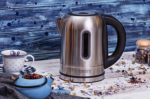 Tējkanna metāla 1,7 L ar temperatūras regulēšana