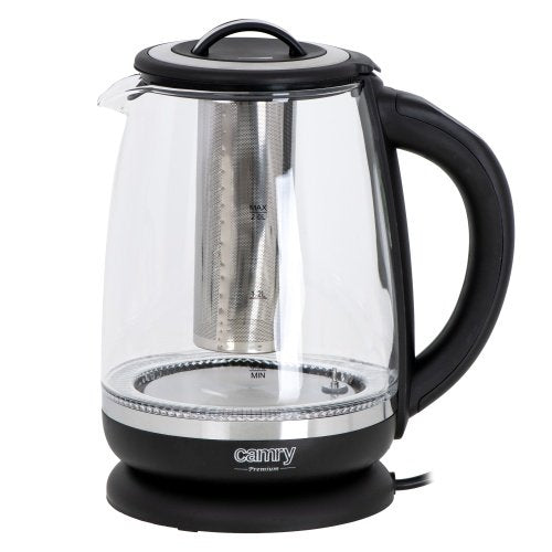 Tējkanna stikla 2,0 l - ar temperatūras vadība un tea infuser