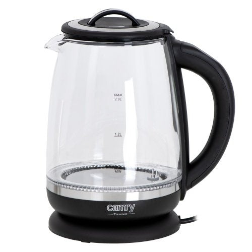 Tējkanna stikla 2,0 l - ar temperatūras vadība un tea infuser
