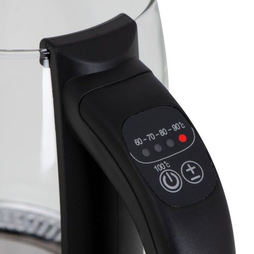 Tējkanna stikla 2,0 l - ar temperatūras vadība un tea infuser