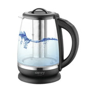 Tējkanna stikla 2,0 l - ar temperatūras vadība un tea infuser