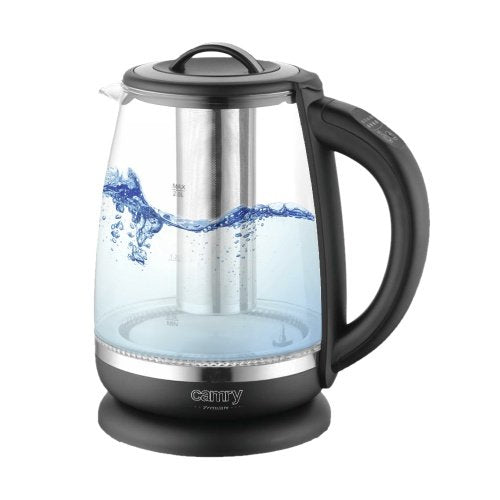 Tējkanna stikla 2,0 l - ar temperatūras vadība un tea infuser