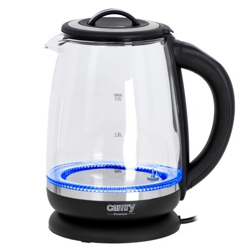 Tējkanna stikla 2,0 l - ar temperatūras vadība un tea infuser