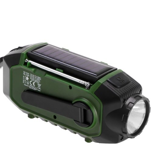 Avārijas radio ar saules uzlādi | Bluetooth 5.0 | 4000 mAh ārējais akumulators | FM-AM-SW