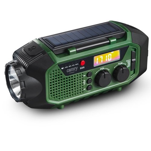 Avārijas radio ar saules uzlādi | Bluetooth 5.0 | 4000 mAh ārējais akumulators | FM-AM-SW