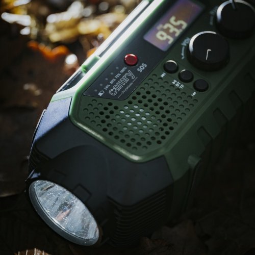 Avārijas radio ar saules uzlādi | Bluetooth 5.0 | 4000 mAh ārējais akumulators | FM-AM-SW