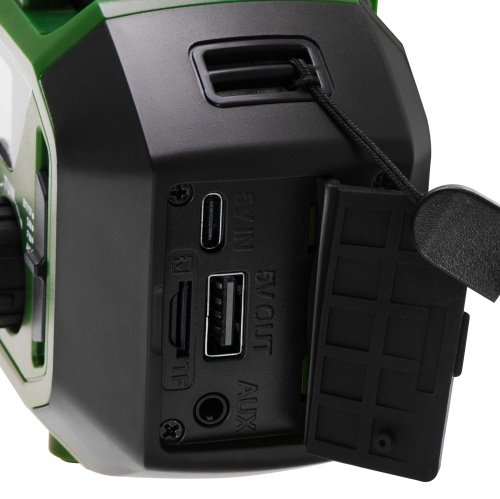 Avārijas radio ar saules uzlādi | Bluetooth 5.0 | 4000 mAh ārējais akumulators | FM-AM-SW