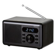 Radio ar pulksteni, Bluetooth 5.3 modinātājs ar FM radio, LED displejs, USB, TF kartes slots, modinātājs, 1200 mAh akumulators, USB-C,