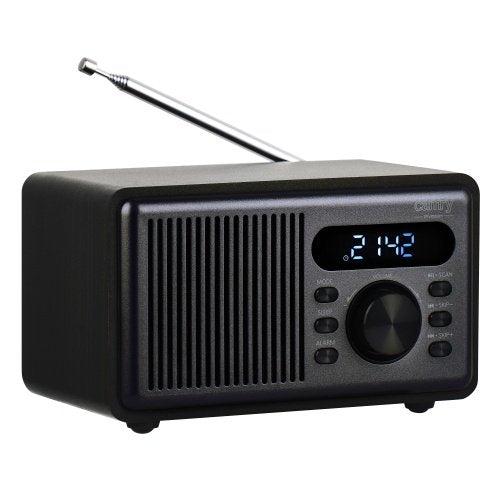 Radio ar pulksteni, Bluetooth 5.3 modinātājs ar FM radio, LED displejs, USB, TF kartes slots, modinātājs, 1200 mAh akumulators, USB-C,
