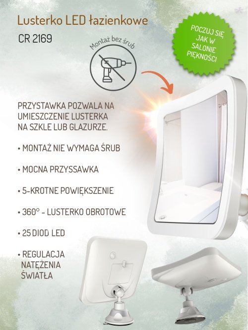 LED vannas istabas spogulis