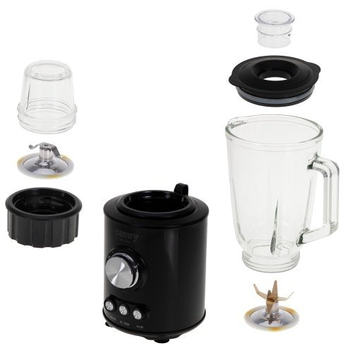 Blenderis - titāna asmeņi - 1.5L stikla krūze