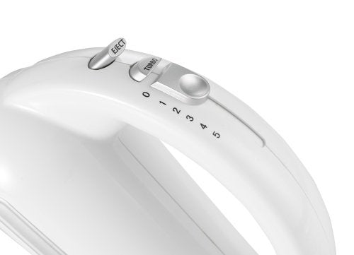 Rokas mikseris ar 3 l rotējošu trauku, 600 W, 5 ātruma režīmi + turbo, SUS304 nerūsējošā tērauda maisītāji un mīklas āķi, paredzēts maisīšanai