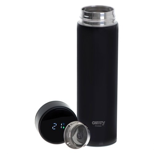 Termoskanna ar LED apgaismojumu, 473 ml, melna